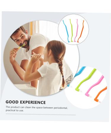 Buy Wofashpuret 4-Piece Double-Headed Toothbrush Set | Interspace & Braces Dental Care | Travel-Friendly Plastic Brush - Buy Online on GoSupps.com