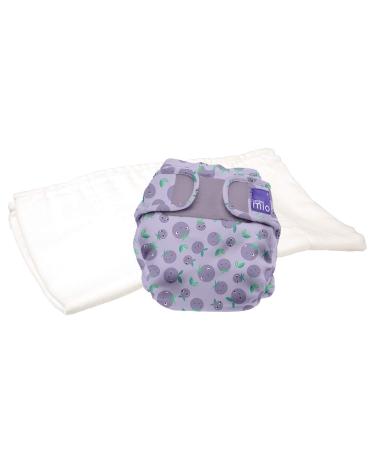 Bambino Mio Mioduo Two-Piece Reusable Eco Chemical Free Nappy Berry Bounce Size 2 ( 9Kgs+) Berry Bounce Size 2 (9kgs+)