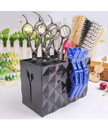 Professional Stylist Scissors Rack Holder Case - Hairdressing Combs Clips Storage Box (Black) - Buy Online on GoSupps.com