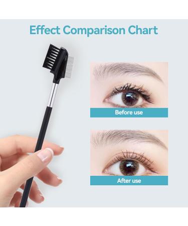 Double-Sided Eyebrow Brush 2-in-1 - Eyelash Comb for Lashes & Brows - 3PCS - Buy Online on GoSupps.com