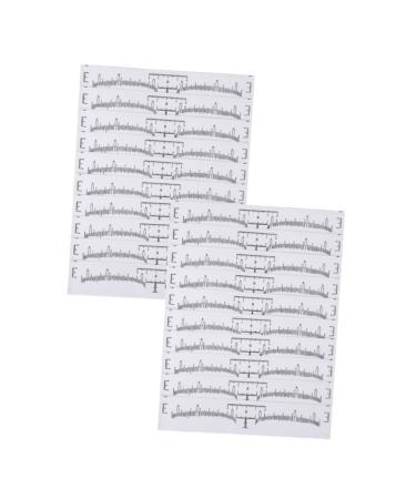 100pcs Disposable Eyebrow Ruler Professional Eyebrow Ruler Eyebrow Shaper Ruler Portable Caliper