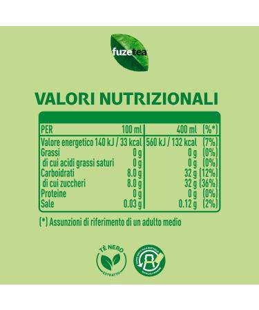  Fuze Fuze Tea Alcoholic drink peach with a note of rose 400 ml - Buy Online on GoSupps.com