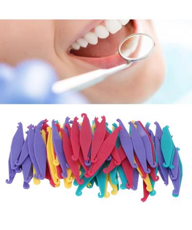 100 Dental Elastic Rubber Bands - Disposable Plastic Orthodontic Braces Accessories for Dental Care - Buy Online on GoSupps.com