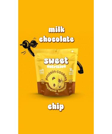 Sweet Nutrition Protein Cookies Milk Chocolate Chip High Protein Gluten Free Low Carb (6 bags/box) - Buy Online on GoSupps.com