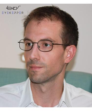 Eyekepper Metal Frame Reading Glasses - Spring Hinge 4 Pieces Gunmetal +1.25 - Stylish & Comfortable - Buy Online on GoSupps.com