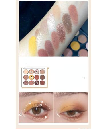 Eyeshadow Palette Matte Eyeshadow Makeup Shimmer Design Eyeshadow Palette for Professional Daily Neutral and Natural Look (B) - Buy Online on GoSupps.com