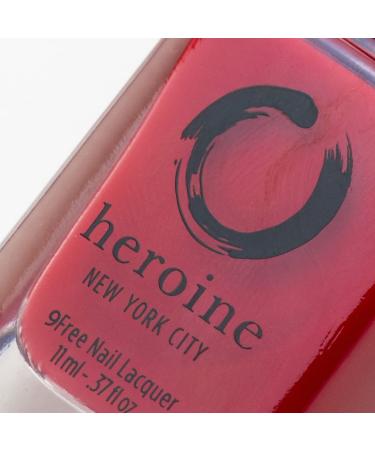 Heroine.nyc Crime Scene Bright Red Nail Polish - Cruelty-Free, Vegan & Non-Toxic (.37 fl. oz) - Buy Online on GoSupps.com