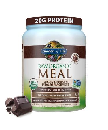 Garden of Life RAW Organic Meal Shake & Meal Replacement Chocolate Cacao 17.9 oz (509 g)