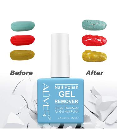 Magic Soak-Off Gel Nail Polish Remover | Professional & Easy 3-6 Minute Removal for Natural Gel Nails | Blue | 1 Pack - Buy Online on GoSupps.com