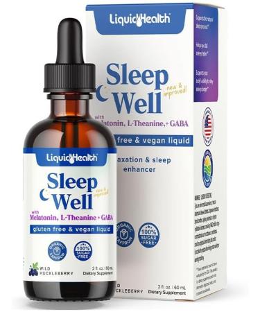 LIQUIDHEALTH Organic Methyl B12 5000mcg Vitamin Drops with Tart Cherry Juice & Sleep Well Melatonin Sleep Aid Drops - Boost Natural Energy Focus Concentration Promote Relaxation Improve Sleep - Buy Online on GoSupps.com
