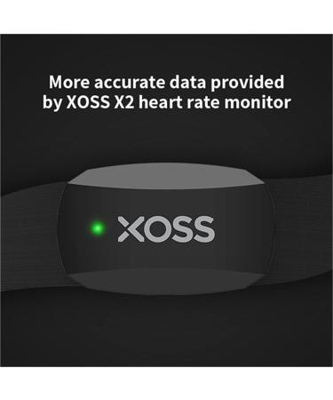 XOSS X2 Bluetooth Heart Rate Sensor - IP67 Waterproof Chest Strap Compatible with Strava Peloton Elite HRV & More - Buy Online on GoSupps.com