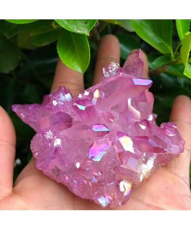 Natural Crystal Rough 85g Bonito roxo chama Aura Cristal de quartzo Cluster Specimen - Buy Online on GoSupps.com