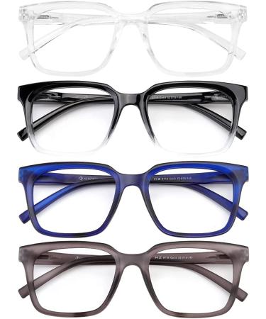 Blue Light Blocking Computer Glasses - Unisex Nerd Reading Gaming Eyewear - Buy Online on GoSupps.com