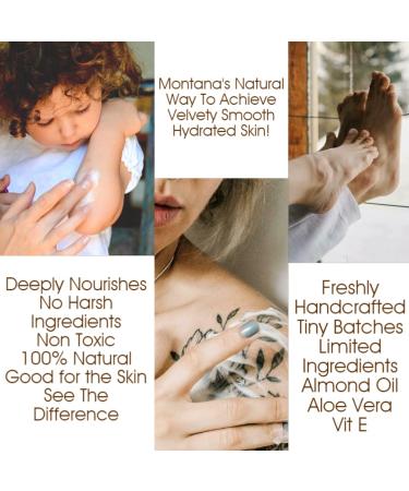 Montana Snow Butter | Organic Whipped Body Butter for Dry Skin | Non-Greasy Shea & Mango Cocoa Cream - Buy Online on GoSupps.com