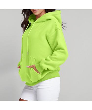 Women's Fashion Letter Print O Neck Long Sleeve Hooded Sweatshirt Tops Pullover Womens Oversized Crewneck Mint Green Small - Buy Online on GoSupps.com