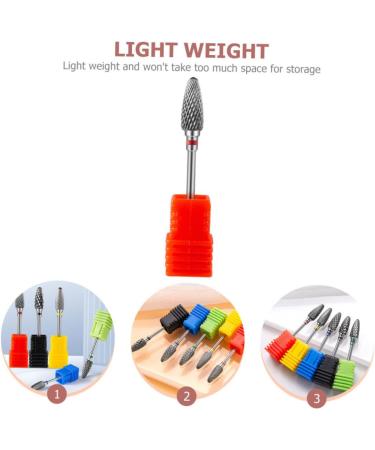 HONMEET Nail Polisher Specialty Tools Russian Manicure Drill Bits Nail Drill Tips Drill Bits Heads Cuticle Sanding Brocas Para Drill Nails Manicure Salon Supplies Kit Tungsten Steel Alloy 7x1.3cm As Shown 1 - Buy Online on GoSupps.com