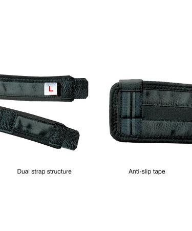 Zamst Wrist Band - Dual Strap Sports Wrist Brace for Pain Relief & Support | Tennis Baseball Lacrosse Football Pickleball - Black Medium - Buy Online on GoSupps.com