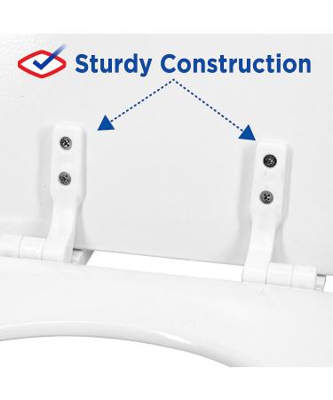 Clorox Antimicrobial Round Wood Toilet Seat | Easy-Off Hinges | Wiggle-Free Design - Buy Online on GoSupps.com