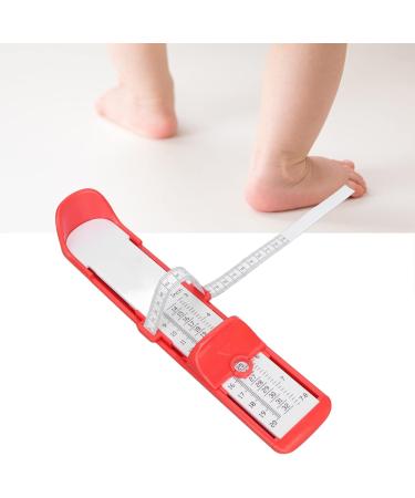 Foot Measuring Device Eco Friendly Precise Foot Measurer ABS PP Practical Easy Carrying for Shop for Kids (Red) - Buy Online on GoSupps.com