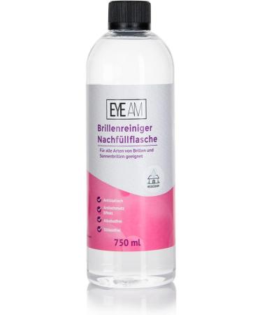 Premium Glasses Cleaner Refill Bottle 600ml Antistatic & Anti-Tin Formula for Sunglasses & Eyewear - Buy Online on GoSupps.com