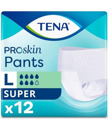 Buy Tena Super Pants Protective Underwear Size L (96 Pieces) - Comfortable & Discreet Adult Incontinence Products | Fast International Shipping - Buy Online on GoSupps.com