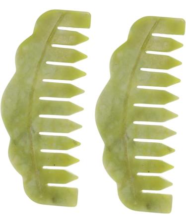 Magiclulu 4-Piece Massage Comb Set | Hand Massager & Gua Sha Jade Tools for Scalp & Face Care - Buy Online on GoSupps.com