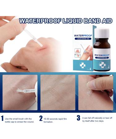 Liquid Bandage - Waterproof Skin Adhesive for Wounds & Scratches | Active Skin Repair (10ml) - International Shipping - Buy Online on GoSupps.com