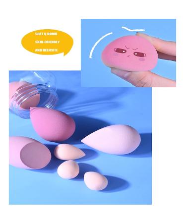 7 Pcs Multi-color Makeup Sponge Set for Flawless Foundation Blending - A-Pink - Buy Online on GoSupps.com