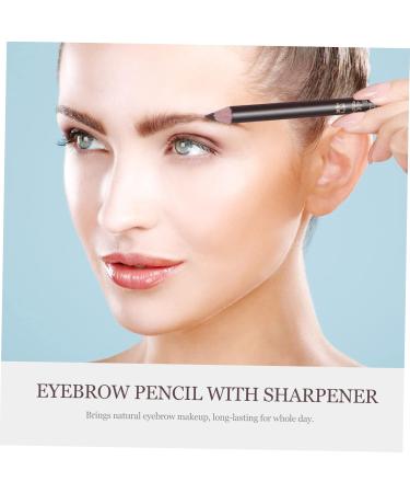 Healeved 8pcs Wooden Makeup Accessories Lead Pencils Sharpener Eyebrow Pencil 1 count (Pack of 1) Coffee - Buy Online on GoSupps.com