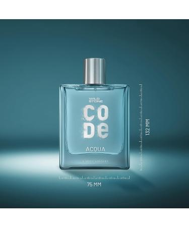 Wi'ld St'one CODE Acqua Eau De Parfum for Men 100ml|Luxury Long Lasting Fragrance|Fresh Sparkling & Energising Premium Perfume for Men - Buy Online on GoSupps.com