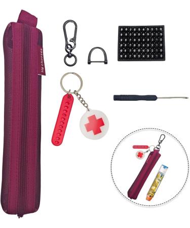Buy Mini Red Mesh EpiPen Carrying Case - Travel-Friendly Allergy & Diabetes Solution | Fits 1 EpiPen - Buy Online on GoSupps.com