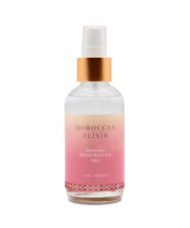 Moroccan Elixir Rose Water Face Mist for Woman | Softening Moisturizing Cleansing Tone & Lifts The Skin | Enriched with Antioxidants & Reduces Skin Redness | 4 Oz