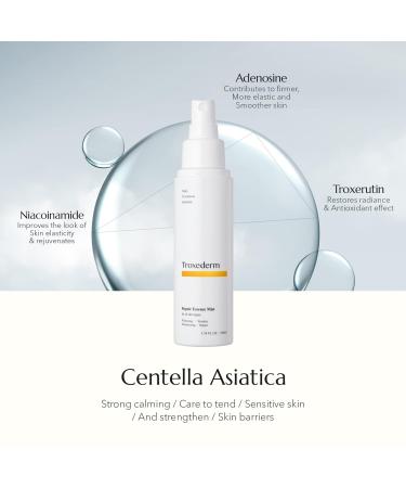TROXEDERM Repair Essence Toner Mist Korean Hydrating & Cooling Face Mist with Niacinamide Troxerutin & Centella Asiatica Lightweight Facial Spray for Daily Skincare & Barrier Care 1.01 Fl.oz - Buy Online on GoSupps.com