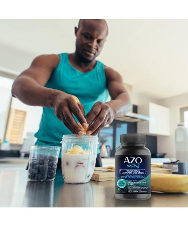 AZO Men Prostate & Urinary Defense 60 Count - Clinical Strength Supplement for Healthy Prostate & Urine Flow - Buy Online on GoSupps.com