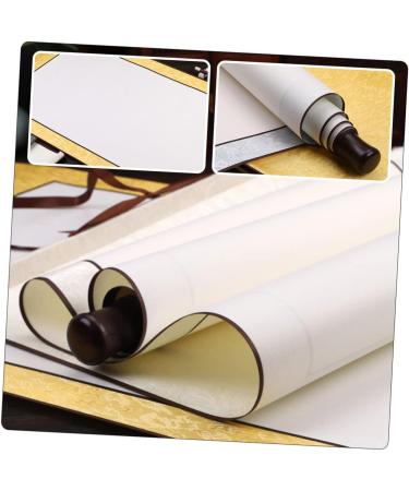 STOBOK Blank Rice Paper Scroll Parchment Scroll Hanging Wall Blank Scrolls Notebook for Reel Work Paper Yellow 1.5X40X117CM - Buy Online on GoSupps.com