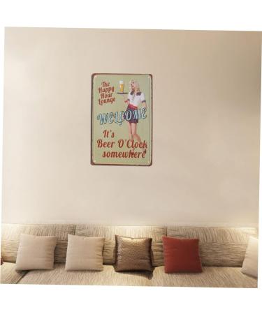 Artibetter Bar Sign Vintage Poster Metal Poster Vintage Posters Metal Signs Pub Tin Sign Decorations Vintage Metal Poster Bar Tin Sign Retro Decor - Buy Online on GoSupps.com