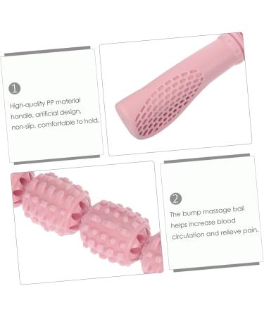Gleavi Head & Leg Massage Device Set - 3 Pieces Body Massage Tools | Pink Yoga Roller for Deep Muscle Relief - Buy Online on GoSupps.com