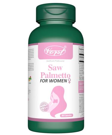 VORST Saw Palmetto for Women 90 Capsules | Hair Supplement | Powder Pills | 1 Bottle 90 count (Pack of 1)