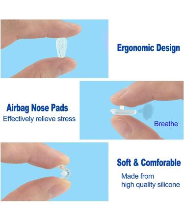 10 Pairs of Soft Silicone Transparent Nose Pads for Glasses & Sunglasses Slipproof Insert for Ultimate Comfort - Buy Online on GoSupps.com