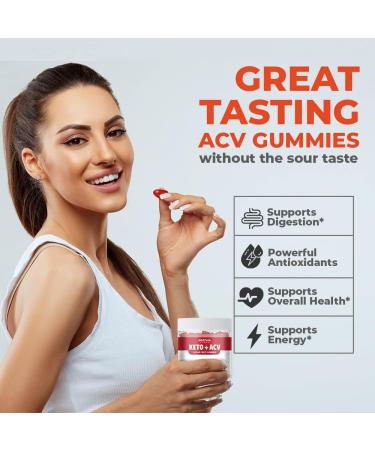 Reva Xtend Keto Apple Cider Vinegar Gummies - Gluten Free Non-GMO (30-Day Supply) | Promotes Wellness & Energy - Buy Online on GoSupps.com