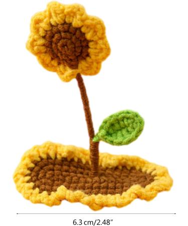 Cherjoury Delicate Crocheted Barrettes Clip Hairpin Sweet Girls Side Clip Lady 3D Three Dimensional su - Buy Online on GoSupps.com