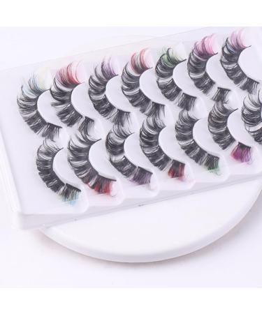 FRCOLOR 7 Pairs Eyeshine Lashes Cluster Lashes Colored Lash Extensions Lash Clusters with Color Individual Lashes False Lash Extensions Lashes with Color Eyelash Artificial Fiber Extend - Buy Online on GoSupps.com