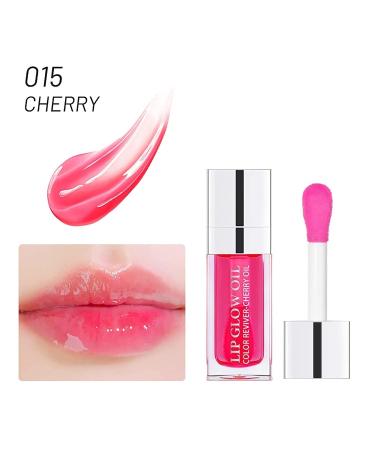 2PCS Hydrating Lip Oil Set - Plumping Gloss & Nourishing Mask | Tinted Lip Care Kit with Glitter Shine - Pink & Cherry Shades - Buy Online on GoSupps.com