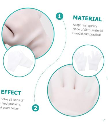 Beatifufu 1 Pair Moisturizing Gloves Sleeping Dry Hands Glove Lotion Hand Hydrating Gloves Cracked Gloves - Exfoliating Hand Masks Gloves Repairing Gloves Hand Lotion White Sebs - Buy Online on GoSupps.com