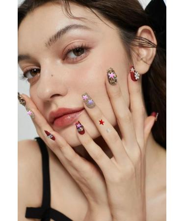 Colorful Star Diamond Stickers | 4 Sheets Acrylic Decals for Makeup Phones & Gifts - Perfect Women's Decorations - Buy Online on GoSupps.com