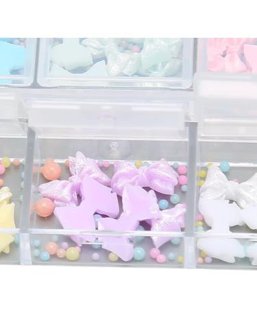 3D Cute Bowknot Nail Charms Nail Glitter Charm Rhinestones Ornaments Nail Art Decorations Glitter Accessories for DIY Craft Nail Art Design Manicure Decor - Buy Online on GoSupps.com