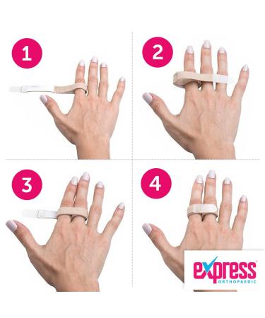 Express Orthopaedic Finger Loop Support Straps - Pack of 6 - Medically Approved - 2cm Width - Buy Online on GoSupps.com
