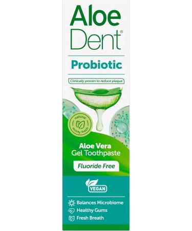  Aloe Dent AloeDent Probiotic fluoride-free oral microbiome balance natural probiotic with aloe vera fresh breath alcohol-free SLS-free vegan 75 ml - Buy Online on GoSupps.com