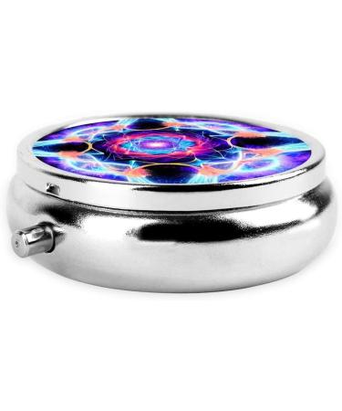 Four Dimensional Round Pill Box Organizer | 3 Compartment Travel Pill Box for Efficient Medication Management - Buy Online on GoSupps.com