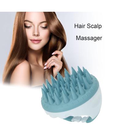 Buy Silicone Scalp Massage Brush | Waterproof Hair Scrubber for All Ages - Green - Buy Online on GoSupps.com
